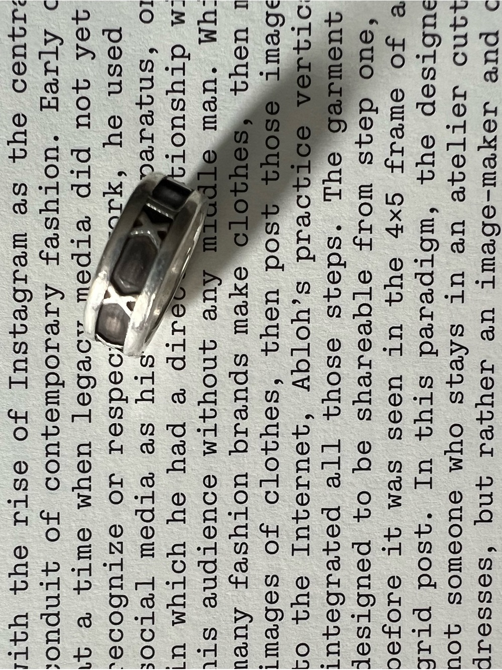 TIFFANY & CO. Vintage 1995 Atlas Roman Numeral 925 Sterling Silver Pinky Ring